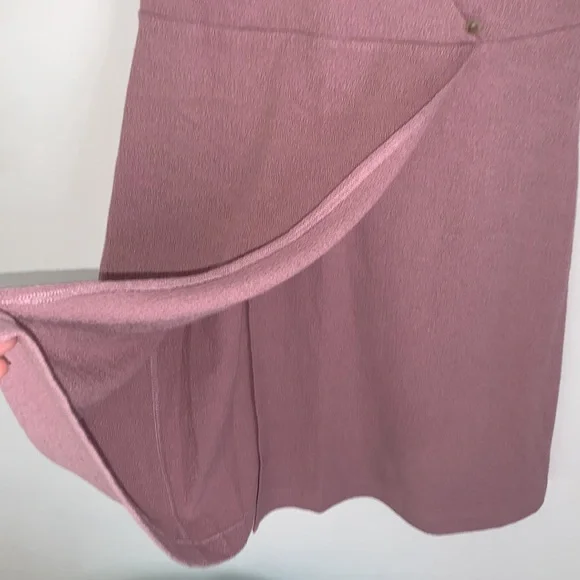 Madewell | Cross Front Lavender button Wrap Dress Size Small - Picture 8 of 10